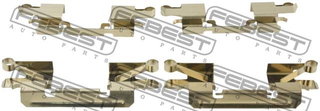 Монтажный комплект для дисковых колодок NISSAN PATHFINDER 2005-2014 0403-KH9WF 0403-KH9WF FEBEST