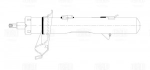 Амортизатор для а.м Ford Kuga 12- до 10.14 г.в. стойка пер. лев. AG10175 AG10175 TRIALLI