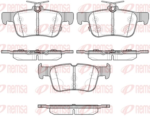 1551 12 колодки дисковые задние!\ Ford Mondeo V 1.6/2.0/2.0TDCI 13> 155112 REMSA
