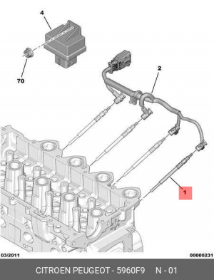 CITROEN C4 PICASSO (2006-2014) 5960 F9 CITROEN PEUGEOT