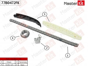 Комплект цепи ГРМ CHEVROLET Z22D1 CAPTIVA/ OPEL ANTARA (2.2D) 77B0472FK 77B0472FK MASTER KIT