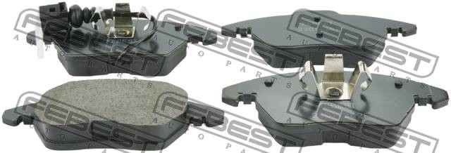 Колодки передние SKODA OCTAVIA (1Z), RAPID, VW PASSAT 06-15 2301-362F 2301-362F FEBEST