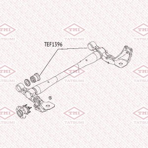 Сайлентблок задней балки OPEL Astra 04- TEF1396 TEF1396 TATSUMI