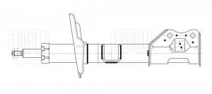 Амортизатор Лада Vesta Sport (15-) (стойка) перед. прав. (AG 01381) AG 01381 TRIALLI