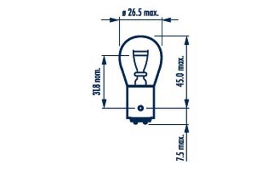 Лампа 12V P21/5W BAY15d NARVA 179163000 NARVA