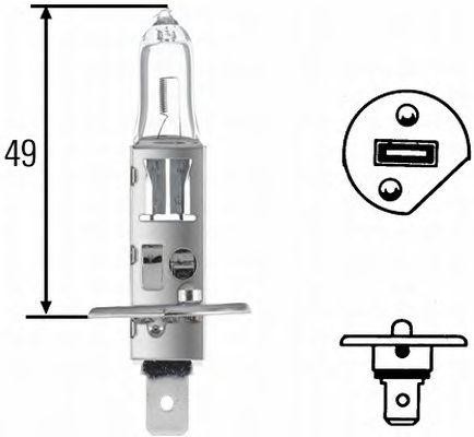 лампа H1-12V55WP14,5s (standart) 8GH002089-131 HELLA