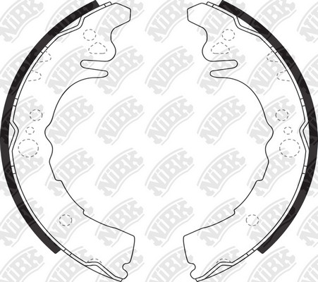 Колодки тормозные DAIHATSU барабанные (4шт.) NIBK FN0038 NIBK