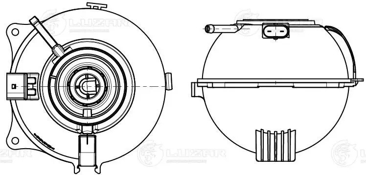 Бачок расширительный VW Polo Sedan AUDI A1 SKODA Fabia LUZAR LET 1853 LUZAR