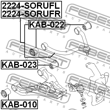 Рычаг верхн левый KIA SORENTO 06-09 2224-SORUFL 2224-SORUFL FEBEST