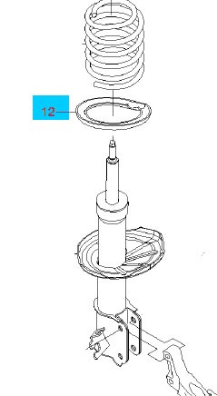 Прокладка пружины CHEVROLET Lacetti GM 96549919 96549919 GENERAL MOTORS