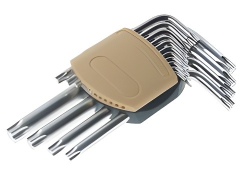 Набор ключей TORX Т6-Т60 Г-образных 15 предметов с держателем ROCKFORCE RF5151 ROCK FORCE