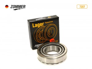 Подшипник КПП Валдай 3310, ГАЗ 3308, дифференциала ВАЗ 2108-15 (30207) 7207 ZOMMER