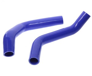 Патрубок ГАЗ-53,3307 радиатора комплект 2шт. синий силикон MEGAPOWER 13017019 MEGA POWER