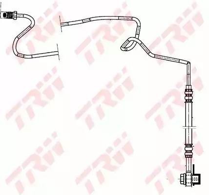 Шланг тормозной задн правый SKODA OCTAVIA (1U_), VW GOLF IV PHD942 PHD942 TRW