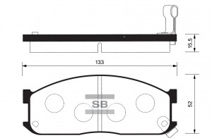 Колодки тормозные дисковые Mazda E2000/2200 &4WD 2.0-2.2D 84-97 SP1044 SP1044 SANGSIN