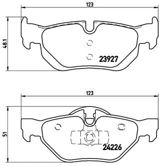 P06038 1145 00 !колодки дисковые з.\ BMW E87 2.0i/2.0D 04> P06038 BREMBO