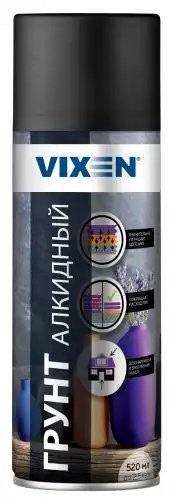 Грунт черный аэрозоль 520мл VIXEN VX21001 VIXEN