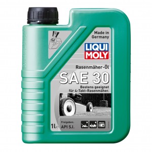 LiquiMoly Rasenmaher-Oil SAE 30 (1L) масло мот.! для 4-т.газонокосилок мин.\ API 1264 LIQUI MOLY