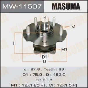 ступица задняя!\ Toyota Auris/Rav 4 05> MW-11507 MASUMA