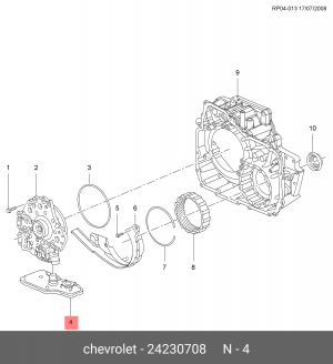 Фильтр масляный АКПП CHEVROLET Cruze OE 24230708 GENERAL MOTORS