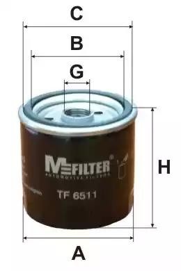 фильтр масляный!\ Toyota 4 Runner/Hi-Ace/Land Cruiser/Previa/Yaris 2.0-3.4/1.4D  TF6511 MFILTER AUTOMOTIVE FILTERS