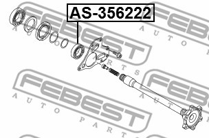 Подшипник привода AUDI A6 (C7) AS-356222 AS-356222 FEBEST