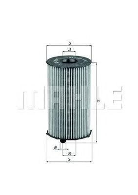 Фильтр масляный LAND ROVER Discovery (04-) MAHLE OX205/2D MAHLE KNECHT