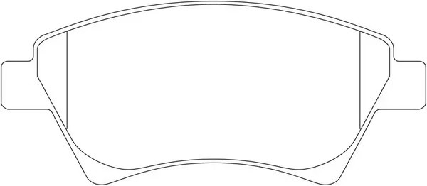 Колодки тормозные передние RENAULT KANGOO 01-/MEGANE II 02-/SCENIC II 03- BP4335 BP43350 SB NAGAMOCHI