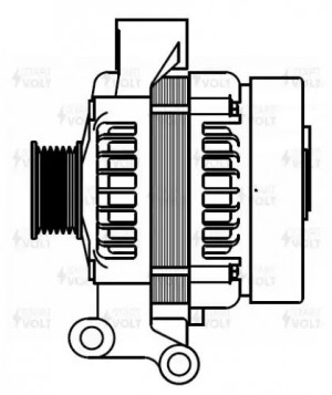 Генератор для а/м Ford Focus II 05-/Volvo S40 II 04- 1.4i/1.6i 120A LG1070 LG 1070 START VOLT