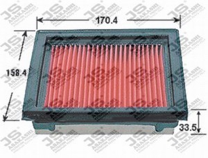 Фильтр воздушный NISSAN Micra (92-10) (1.0/1.2/1.3/1.4),Note (06-12) JS ASAKASHI A221J JS ASAKASHI