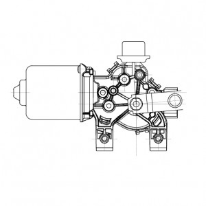 Моторедуктор стеклооч. для а/м Geely Atlas (16-) (перед.) (VWF 2801) VWF2801 START VOLT