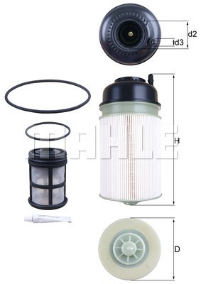 Фильтр топливный MERCEDES Actros комплект MAHLE KX406KIT MAHLE KNECHT