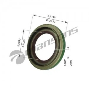 Сальник хвостовика редуктора 80*130.2*12/20  EV71-82 900123 MANSONS