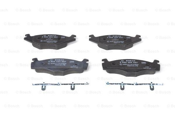 0 986 494 057 171 60=FDB1072=224735 !колодки дисковые п.\ VW Polo 1.0i-1.9D 94-9 0 986 494 057 BOSCH
