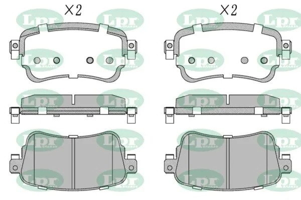 Колодки тормозные CITROEN JUMPY/PEUGEOT EXPERT 16- задние 05P2034 05P2034 LPR