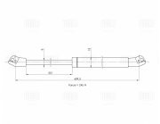 Упор газовый (амортизатор) Opel Corsa D (06-) 5 двер. (крышки багажника) (GS 211 GS2113 TRIALLI