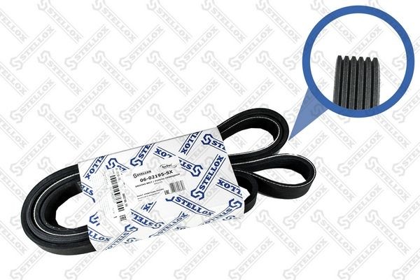 ремень поликлиновой! 6PK2195 \ MB W202/W210 2.0/2.2 CDi 97-00/Vito 2.0 96> 06-02195-SX STELLOX