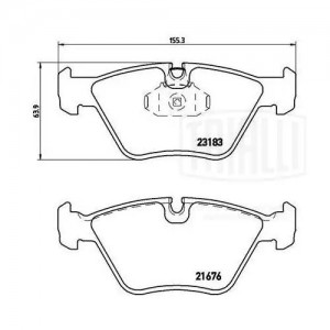 Колодки торм. BMW 3 (E46) (98-)/X3 (E83) (04-) диск. перед. (PF 4184) PF4184 TRIALLI