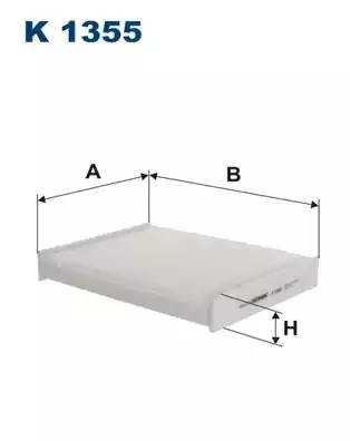 Фильтр салонный K1355 K1355 FILTRON