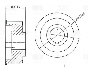 Шестерня ГРМ для а/м ВАЗ 2170 (малая) "TRIALLI" CG 109 TRIALLI