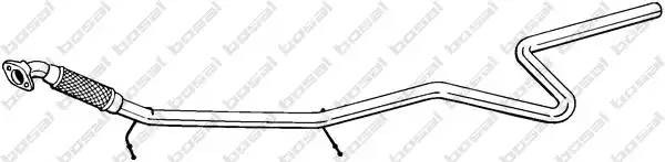 Глушитель FORD Fiesta (03-) средняя часть BOSAL 965-129 BOSAL