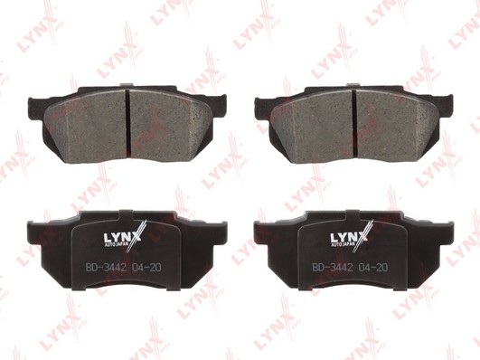 Колодки тормозные дисковые передние BD3442 LYNXAUTO