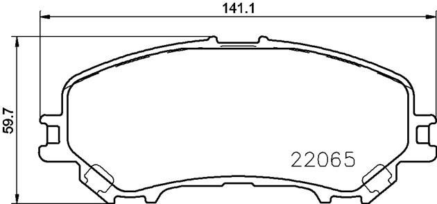 Колодки тормозные NISSAN QASHQAI II (J11, J11_) P56100 P56100 BREMBO