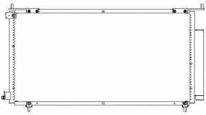 Радиатор кондиционера HONDA CR-V,Element (-06) SAKURA 52119809 SAKURA