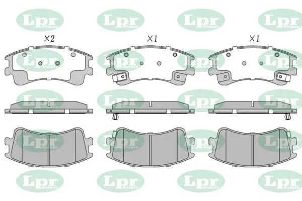 Комплект тормозных колодок 05P878 05P878 LPR