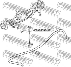 Сайлентблок задн поперечн тяги FORD TRANSIT 06- FDSB-TTGR-KIT FDSB-TTGR-KIT FEBEST