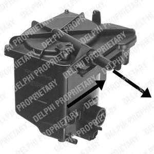 фильтр топл.!\ Mini R55/R56 <10, Peugeot 206/307 1.4-1.6HDi 01>, Citroen C3/C4/C HDF939 DELPHI