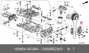 НАТЯЖИТЕЛЬ ЦЕПИ ГРМ 13450REZA01 13450REZA01 HONDA