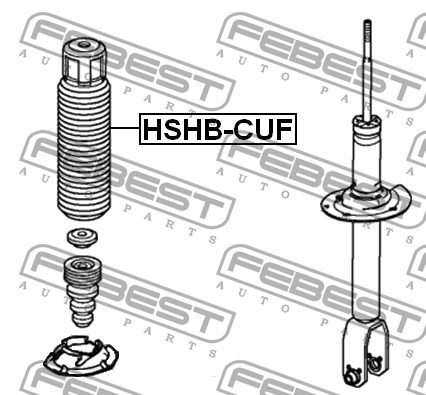 Пыльник амортизатора передний HONDA ACCORD CU# 2008-2012 HSHB-CUF HSHB-CUF FEBEST