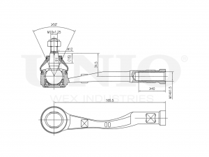 Наконечник рулевой правый SSP-10145 UNIO